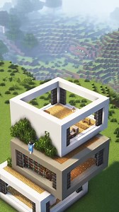 Minecraft Survival Modern House🏠 #minecraft #minecraftbuilding #minecraftbuilds #minecrafttutorial | Traveler シ