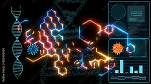 DNA structure science biotechnology processing To analyze Viral mutations to induce antigen processing to DNA vaccine