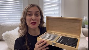 Damascus Serrated Steak Knife Set of 6 with Case, 5 Inch Serrated Steak Knife, 67 Layers Steel Blades Hand-sharpened to 15°, Non-slip G10 Ergonomic Triple Rivet Handle for Gift, Natural Wooden Box