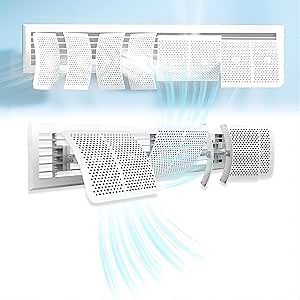 Freestanding Air Vent Deflector-Adjust The Wind Direction At Will-Ceiling Register Vent Deflector-Air Conditioner Deflector-Adjustable Ac Air Deflector,Suitable for Central Air Conditioning (Big)