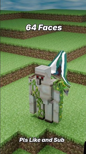 Blender Cloth falling on Minecraft Iron Golem satisfying animation.