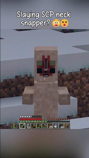 Minecraft Slaying SCP-173, The Sculpture