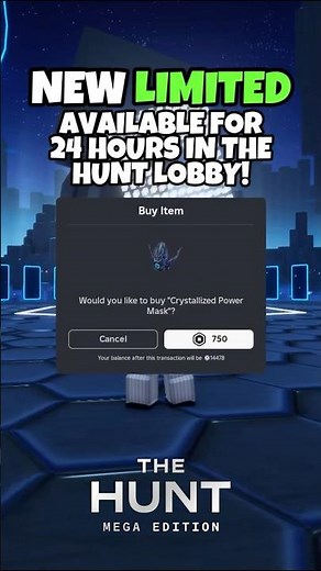 NEW Crystallized Power Mask 24 HOUR LIMITED! 🕗 #roblox #robloxaccessories #robloxthehunt