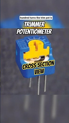 How a Trimmer Potentiometer Works | The Hidden Knob Behind Precision #education #electronics
