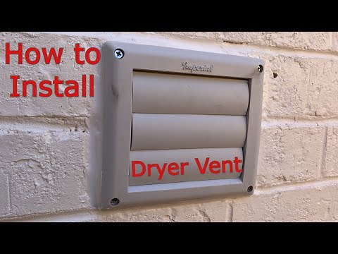 How to install a dryer vent in the brick wall