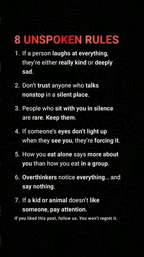 8 Unspoken Rules of Human Nature 🧠 (You’ll See People Differently).