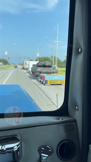 17K views · 530 reactions | Some views out the window of the Marmon on the way home from the truck show in Wisconsin - including a blurry view of Michal’s Argosy, and a tank! — Bonus content here on FB $2/mo: https://www.facebook.com/groups/mfrsubscribers | Miss Flatbed Red | Facebook