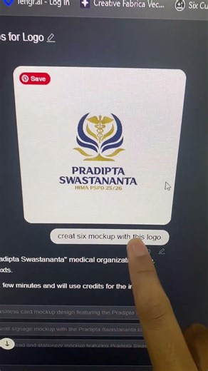 Website untuk generate mockup logo sekali klik desain logo universitas bem dan hima kampus kuliah