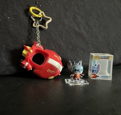 Stitch Spaceship Funko Bitty Pop Bag Charms, Key Chain, Key Rings | eBay