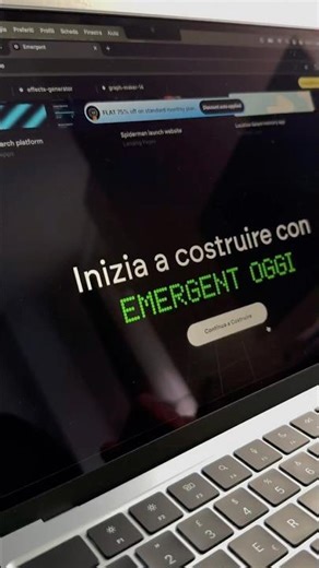 Emergent costruisce la tua app in pochi passaggi #emergentai #vibecoding #appbuilder