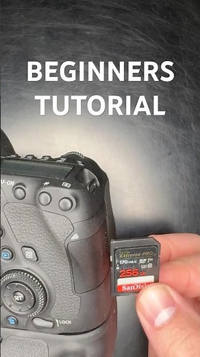 How to add an SD card to the Canon DSLR - BEGINNERS TUTORIAL #tutorial #beginnertutorial