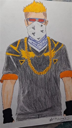 😱 Free Fire Drawing !! Cobra Bundle #artshorts #freefire #shorts