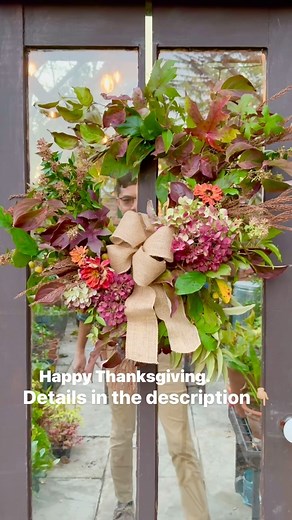 DIY Thanksgiving Wreath 🦃🍁🌻 How to Make an Autumn Foraged Wreath from Your Garden 1. Find and cut any long and young flexible branch of tree or shrub. I use Forcythia and Dogwood 2. Find and cut any beautiful foliage and dry flowers from your garden 3. Twist and tie the branches together to be a spiral circle. Use wire to secure them together as needed. 4. Make a few bunches of foliage, flowers, seedpod, fruit, and anything that you like. I use old Hydrangea bloom, Abelia, dry Japanese Spruce