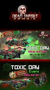 Hi guys, Have you heard that the new event is about to come? The Toxic Day event with a new gun set, the Virus gun set ✨ Get ready for the 🚦 Toxic Day 🚦 event. Join us now, survivors! 🧟‍♂️ | Dead Target