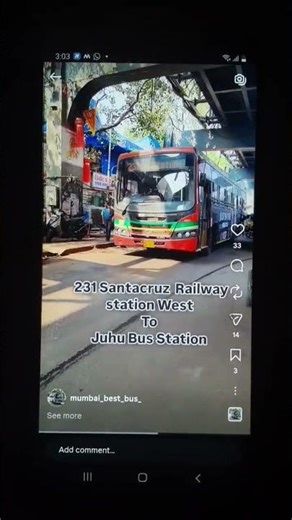 Mumbai Best Bus Tata Marcopolo Route 231