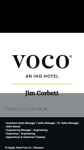 voco Jim Corbett by IHG #hoteljobs #realestate #hotelmanagment #luxuryhotel #architecture