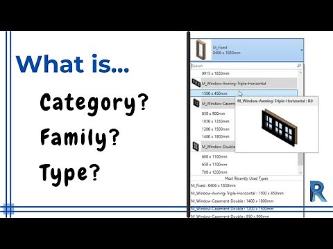 Revit - Weekly tip - What is category, family and type?