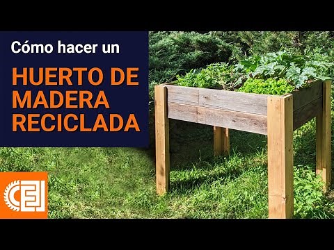 Construye un Huerto con Madera Reciclada! Proyecto basico de carpinteria en Casa