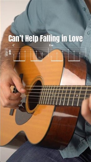 Can’t Help Falling in Love – Easy Fingerpicking Pattern + TAB