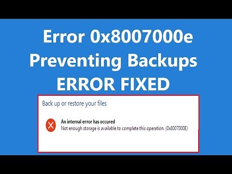 How to Fix Error 0x8007000e Preventing Backups