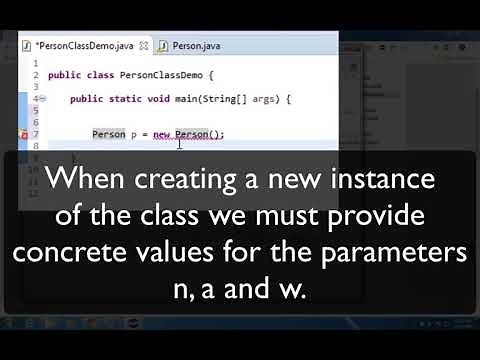 Java Person class 02 How to program an object using Eclipse