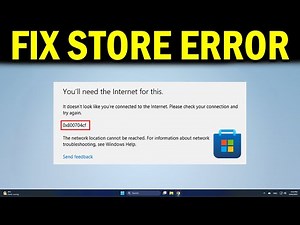 How To Fix Microsoft Store Error Code 0x800704cf , you ll need internet for this - Quick Fix