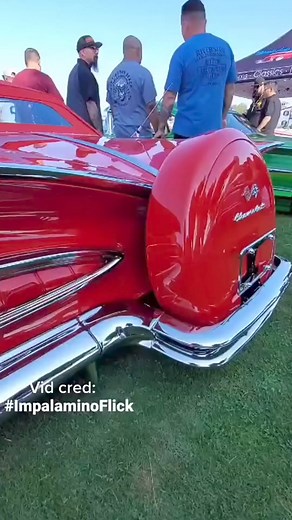 #1959 #impala #droptop #ragtop #convertible #continentalkit #ruby #red #fyp ❤️❤️❤️ | Boone Watson