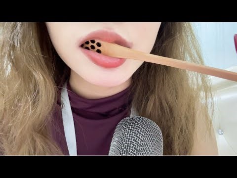 Asmr lens licking
