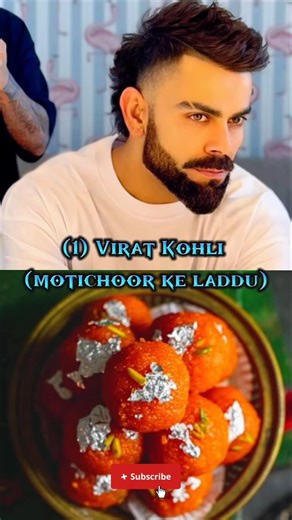 🏏Top 10 Indian Cricketers & Their Favourite Sweets! | You'll Be Surprised! 🍭🇮🇳#shortsfeed#cricket