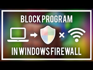 How To Block a Program in Windows FIREWALL - Block Adobe Photoshop, Premiere, etc and more!
