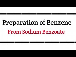 Preparation of benzene from sodium benzoate