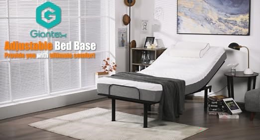 Giantex Adjustable Bed Base with Wireless Remote Control