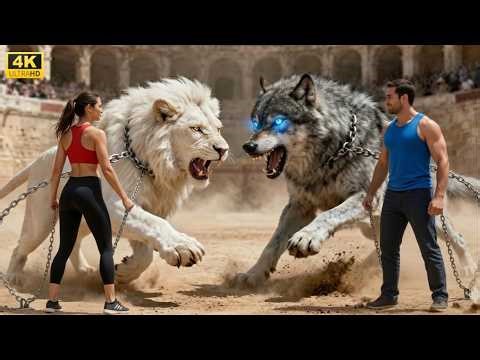 White Lion vs Wild Wolf | The Final Moment Will Shock You!