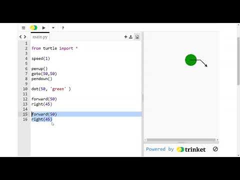 Python Turtle - Repeating commands with a FOR loop