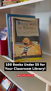 4.9K views · 25 reactions | A good classroom library can never have too many books  Fill your shelves with these favorites and more for less than $5 each! Shop here: https://www.scholastic.com/teachers/teaching-tools/book-lists/popular/classroom-library-books-under-5.html?eml=TSO/smd/20250928/Facebook/Feed/vid/edu/roundup/ | Scholastic Teachers | Facebook