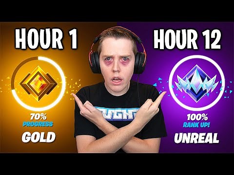 Playing Chapter 5 *RANKED* For 12 Hours STRAIGHT... (Unreal?)