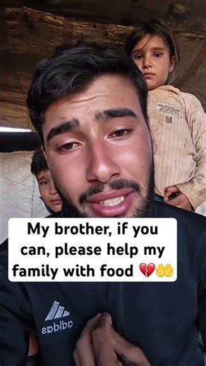 My brother, if you can, please help my family with food 💔🤲 #gaza #hope