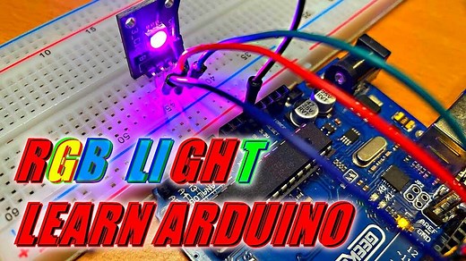 RGB LED Beginner Tutorial & Random Colors Every 2 Seconds [external source]