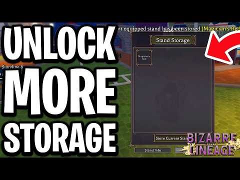 How to Get More Stand Storage In Bizarre Lineage Roblox - Full Guide