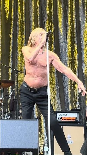 👕🔥 Iggy Pop – in the Red Hot Chili Peppers orbit – chest up, eyes locked, still all voltage