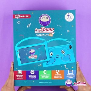 La recibes, la usa. ¡Nuestra Tablet Lite 2.0 está configurada para que tus hijos la puedan estar usando en menos de 2 MINUTOS! No más esperas. Te lo ponemos fácil. Si quieres más información visita nuestra página web www.soymomo.es | SoyMomo