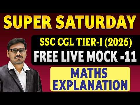 SSC CGL Tier-I Free Live Mock - 11 | Maths Explanation | By Rajkumar Sir | Everest Coaching Point