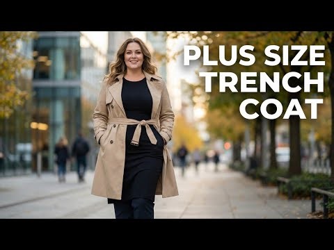 Plus Size Trench Coat Outfits with Dresses & Pants | Classic Spring & Fall Style