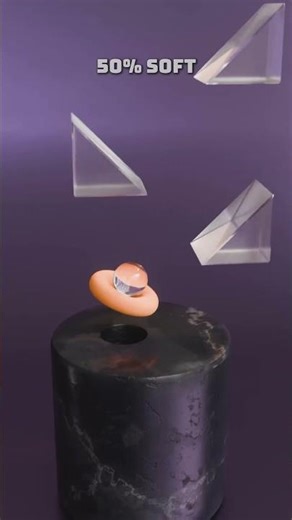 1~100% flexibility test of ring shaped soft materi #animation