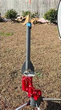 Strapped an altimeter to the outside of a rocket, because why not#estesrockets #rocketry #altimeter