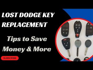 Lost Dodge Key Replacement - How to Get a New Key. (Costs, Tips, Types of Keys & More.)