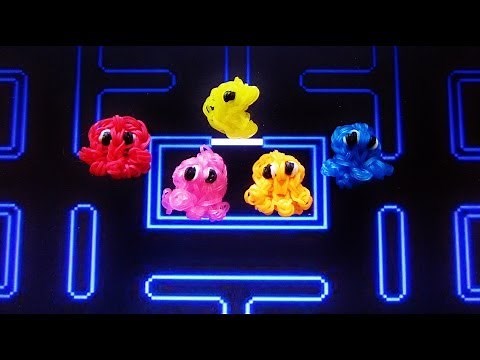 Rainbow Loom GHOST (Pac-man) Charm: How To Tutorial (DIY Mommy)