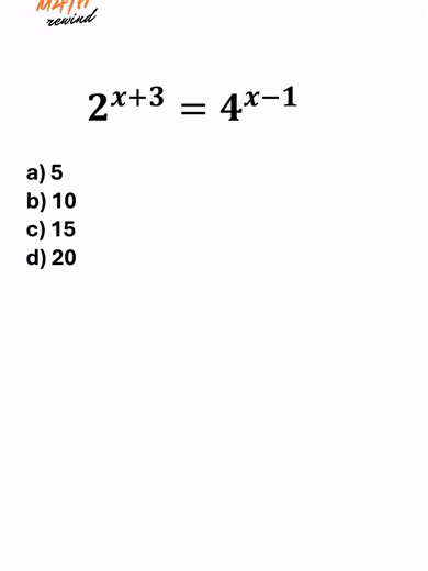 This exponential puzzle looks simple… until it’s not! 💡 Drop your answer ⬇️ and follow for daily math challenges! #math #exponents #algebra #exponential #mathtrick #mathhelp #learnmath #mathematics #mathproblem #equation #mindblown #mathskills #studygram #mathgenius #mathhack #tutorial #trending #reels #mathpuzzle #solveforx #school #education #satmath #actmath #stem #instamath #mathlover