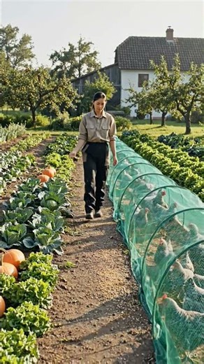 Smart Organic Farming With Chickens 🐔🌱 | Integrated Garden System