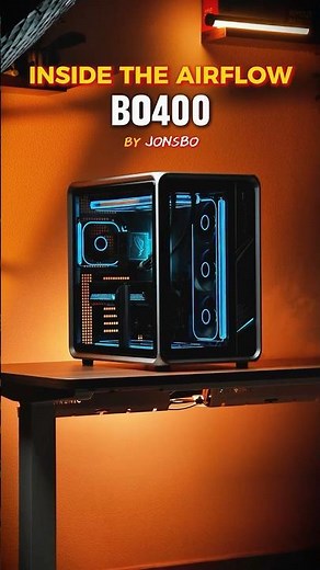 Inside the airflow : Jonsbo BO400 #gamingpc #pcsetup #pcbuild #pcgaming